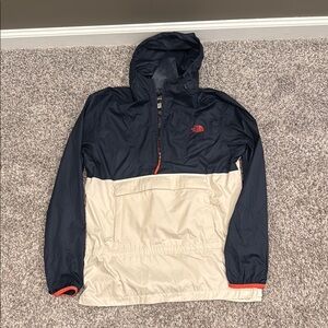 The North Face Black and Tan Windbreaker Lightweight Athletic Design